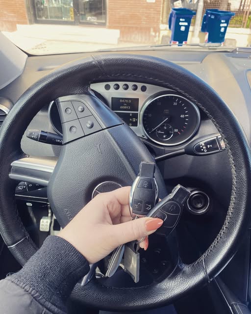 Chiave con radiocomando per automobile Mercedes